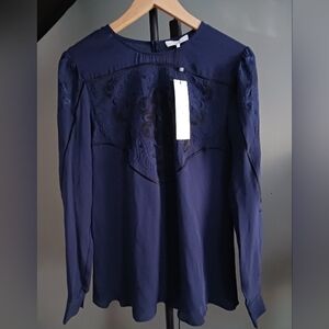Parker Navy Blue Blouse